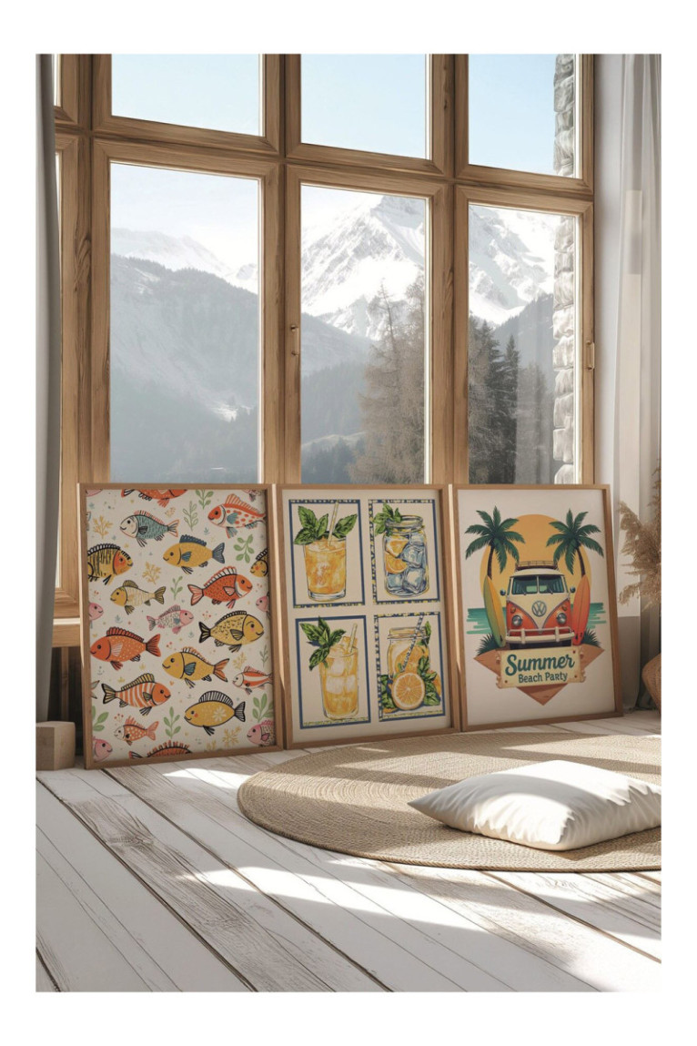 Ensemble de peinture décorative (3 pièces) - Multicolore
