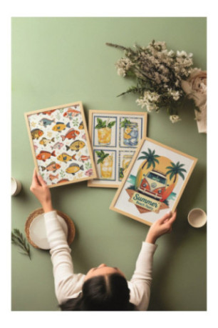 Ensemble de peinture décorative (3 pièces) - Multicolore