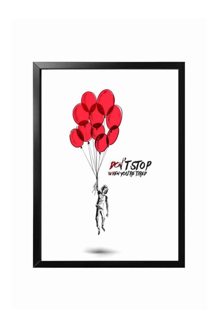 Tableau encadré décoratif - Multicolore