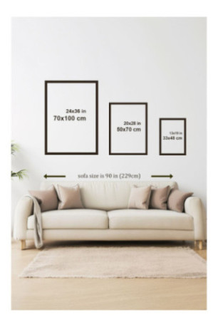 Tableau encadré décoratif - Multicolore