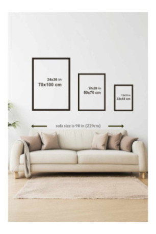Tableau encadré décoratif - Multicolore