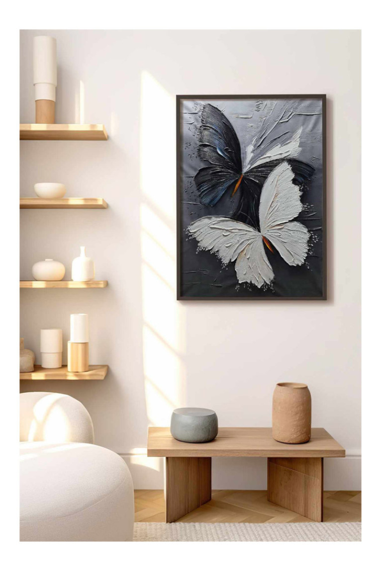 Tableau encadré décoratif - Multicolore