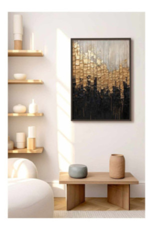 Tableau encadré décoratif - Multicolore