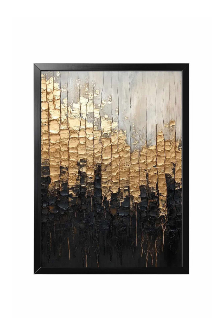 Tableau encadré décoratif - Multicolore
