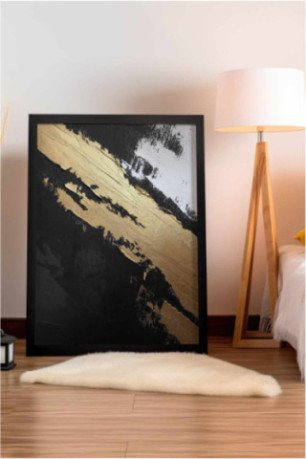 Tableau encadré décoratif - Multicolore