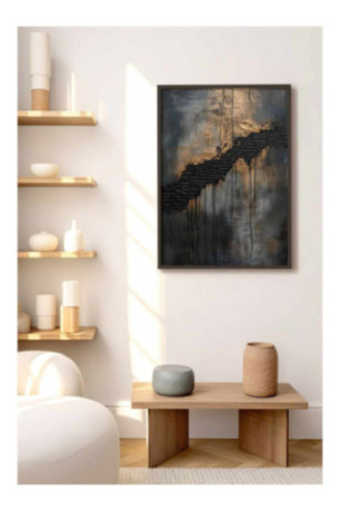Tableau encadré décoratif - Multicolore