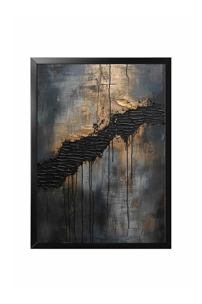 Tableau encadré décoratif - Multicolore