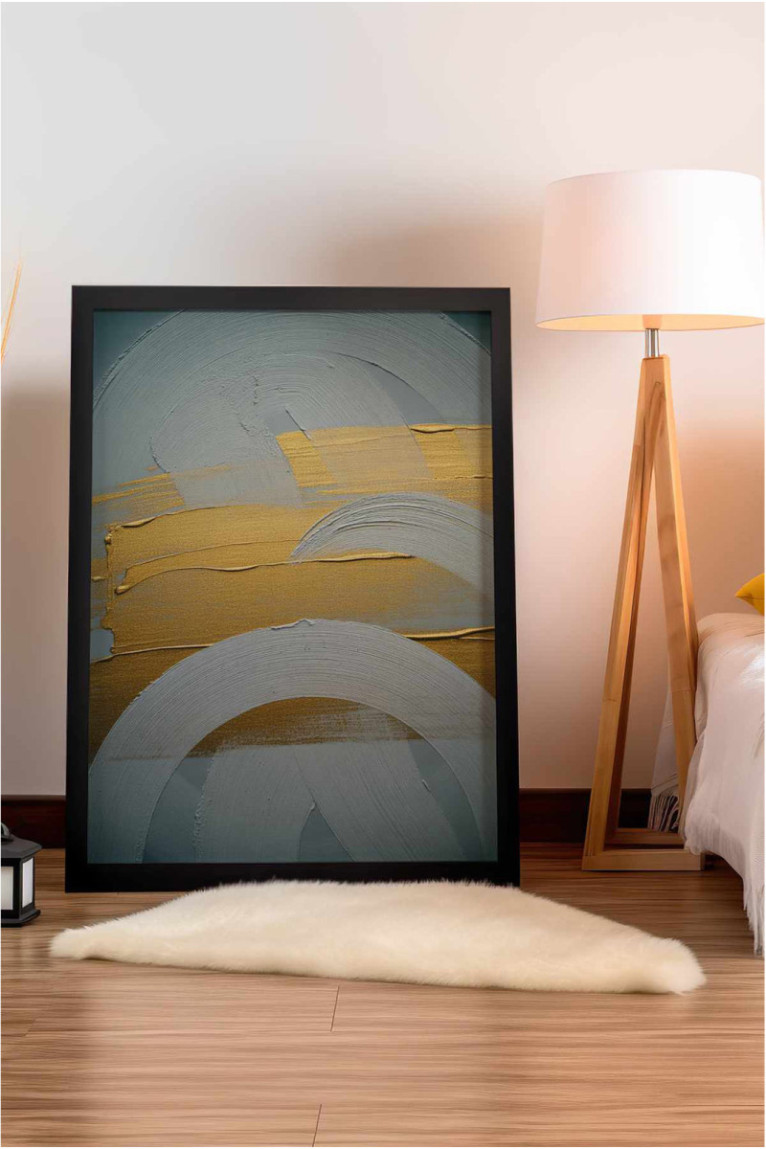 Tableau encadré décoratif - Multicolore