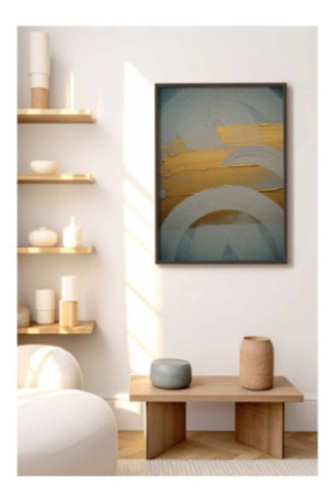 Tableau encadré décoratif - Multicolore