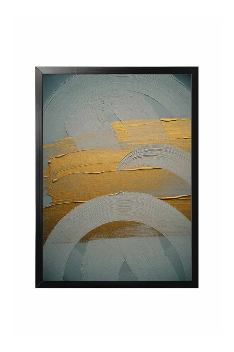 Tableau encadré décoratif - Multicolore