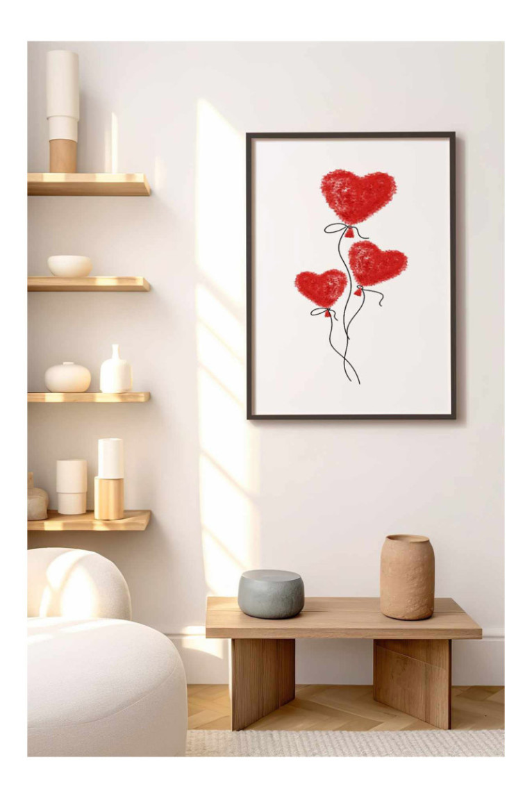 Tableau encadré décoratif - Multicolore