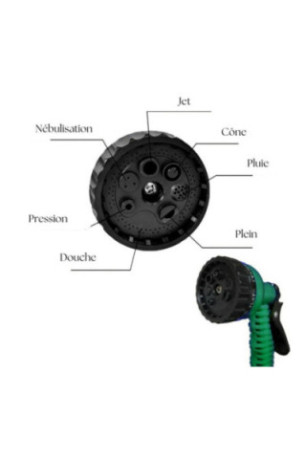 Pistolet d'Arrosage Multifonctions avec 7 Modes d'Arrosage