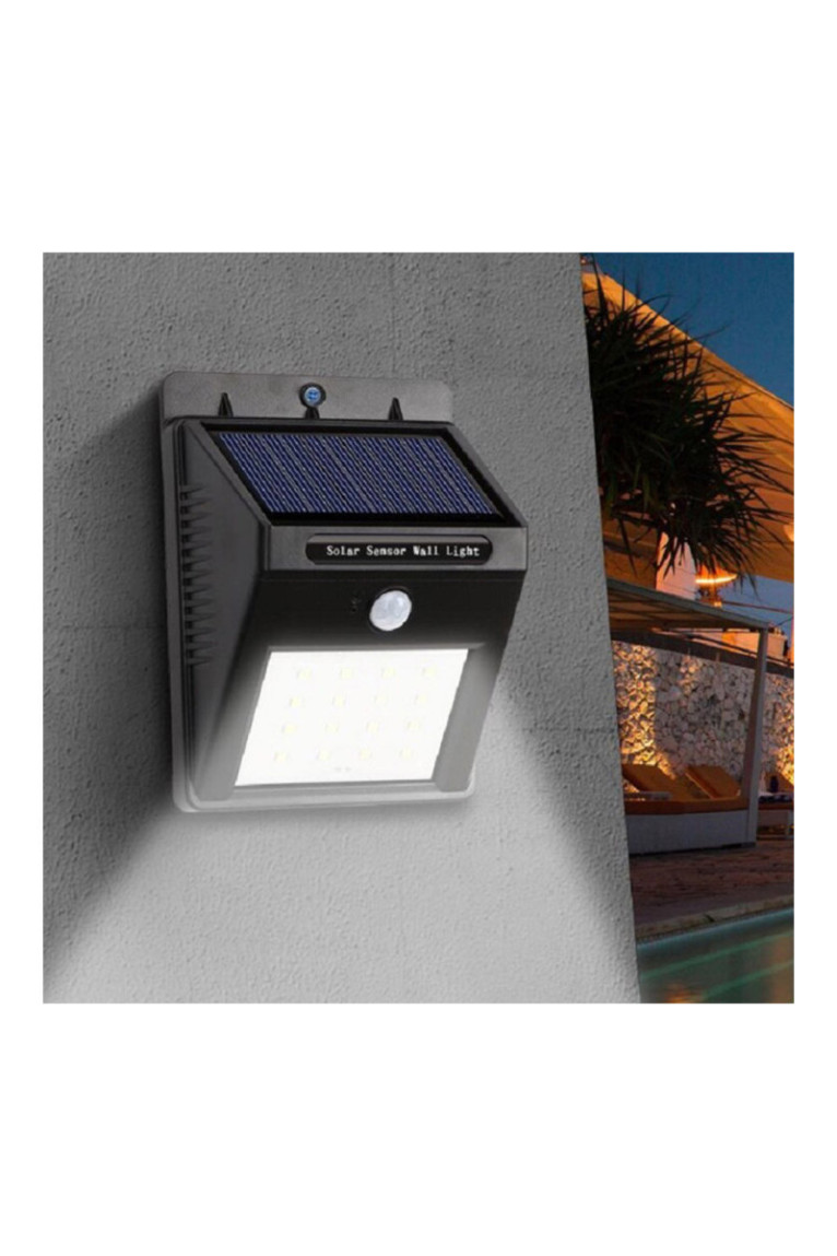 Lampe LED Solaire Avec Capteur De Mouvement 120°