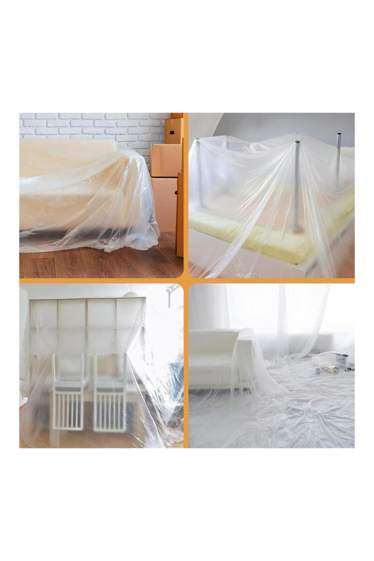Bâche de Protection Plastique - 4x5m (20m²)