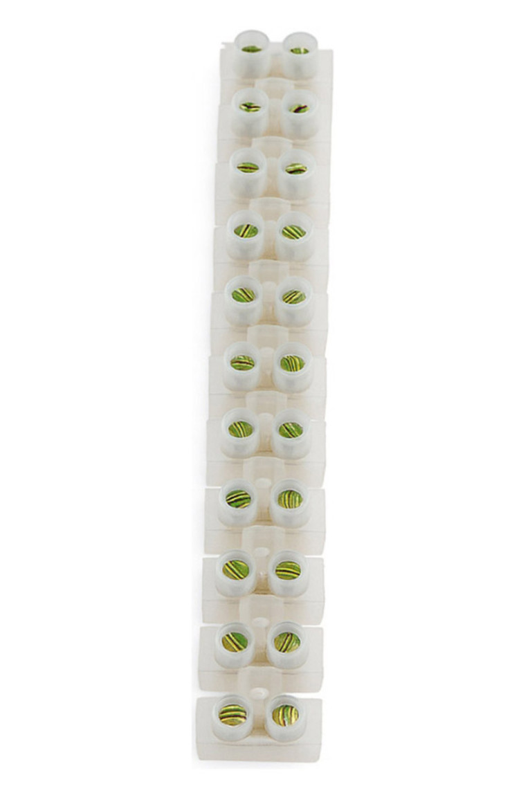 Barrette de 12 Dominos Électriques 6 mm - Raccordement Fils 380V 6A