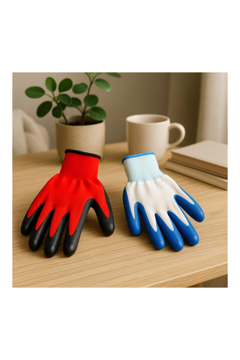 Gants de Manutention en Nitrile Taille Unique - Couleur Aléatoire