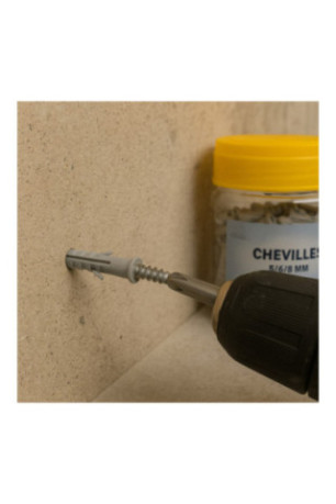 Lot de 150 Chevilles 5/6/8 mm avec Boîte de Rangement