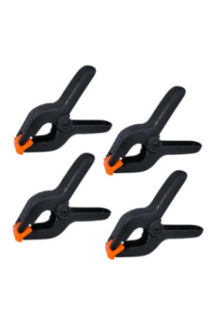 Pack de 4 Pinces à Ressort en Nylon Serre-Joint - Ouverture 50mm