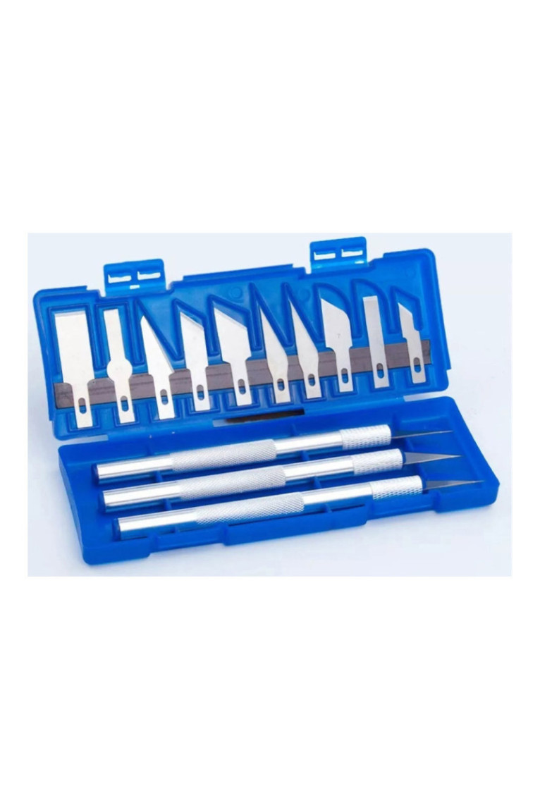Set de Cutter de Précision avec 10 Lames Interchangeables & boîte de rangement