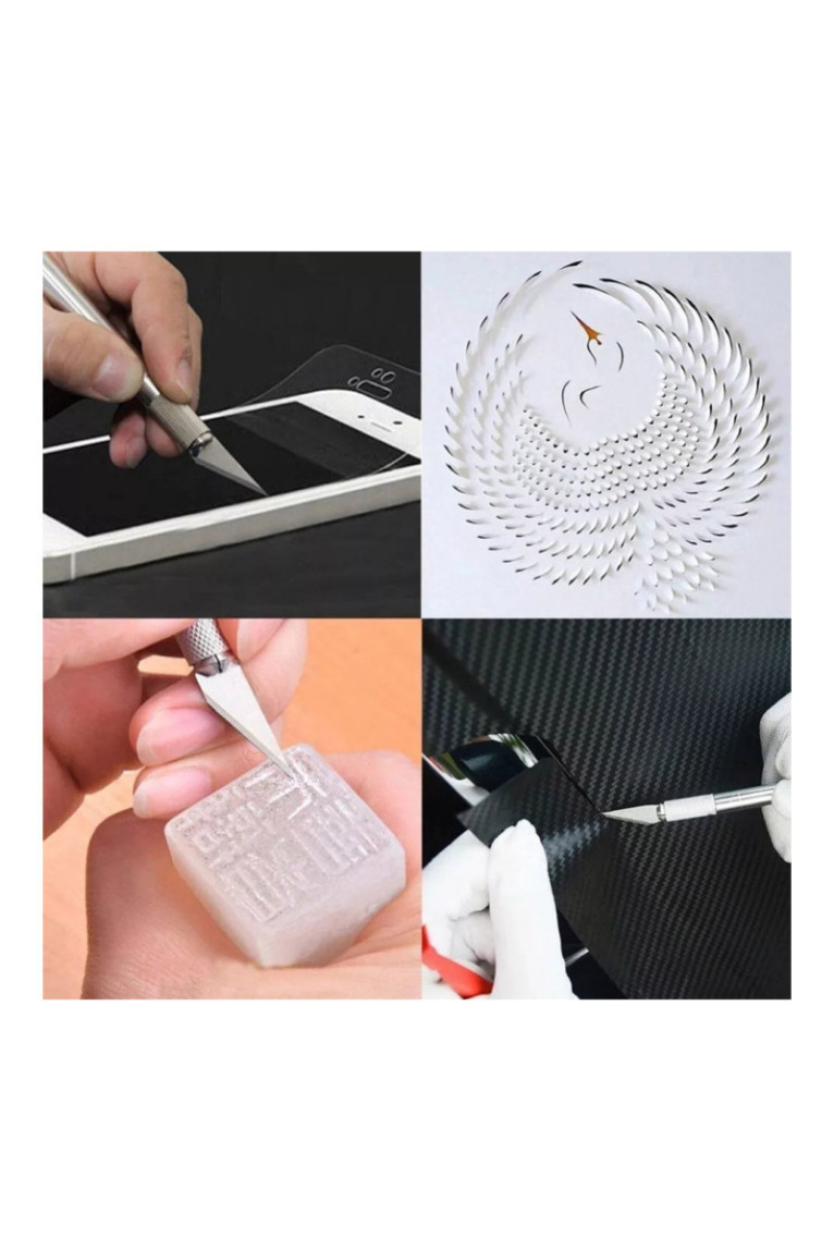 Set de Cutter de Précision avec 10 Lames Interchangeables & boîte de rangement