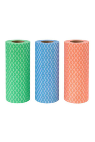Pack de 2 Rouleaux de 50 Lingettes Lavables - Couleur Aléatoire