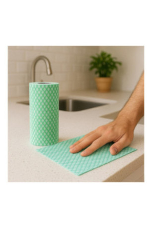Pack de 2 Rouleaux de 50 Lingettes Lavables - Couleur Aléatoire