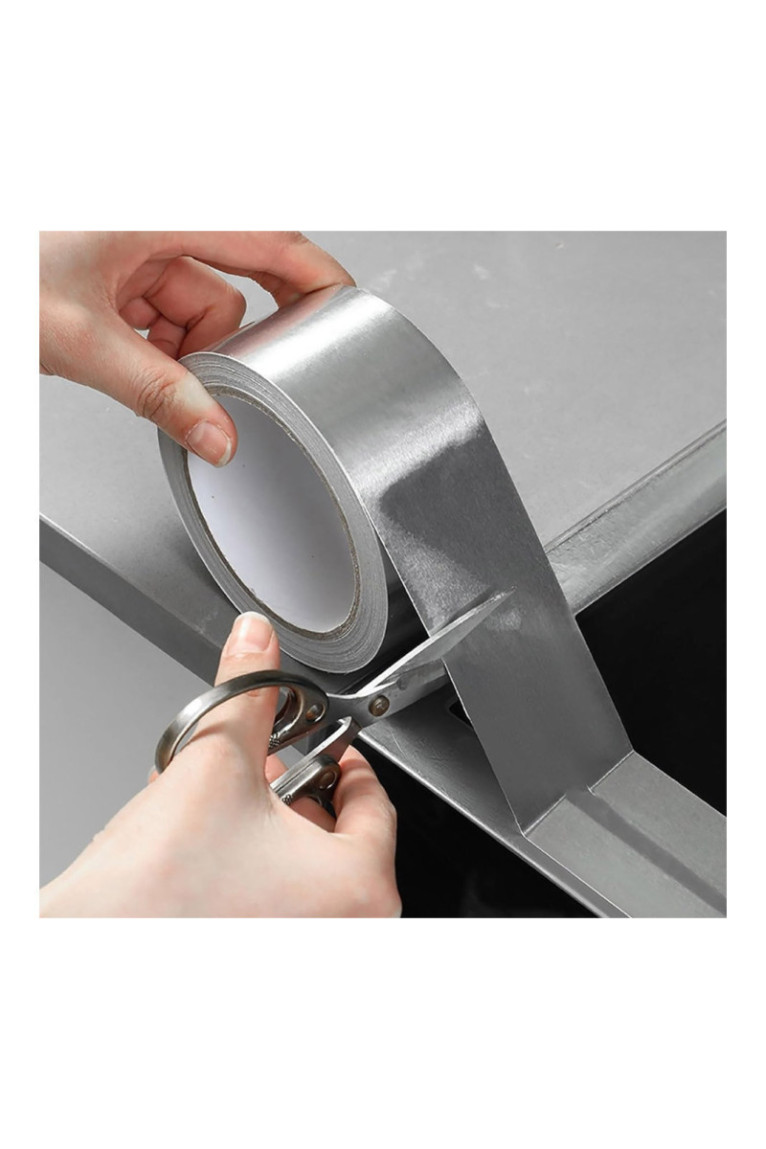 Ruban Adhésif Scellant Imperméable et Résistant à la Chaleur en Aluminium - 50mm x 10M