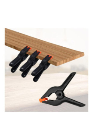 Pack de 4 Pinces à Ressort en Nylon Serre-Joint - Ouverture 75mm