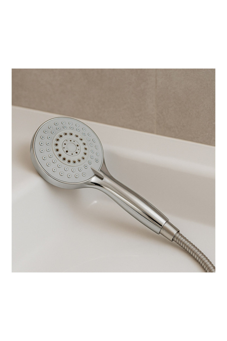 Pommeau de Douche Réglable 5 Jets Chrome - 22cm