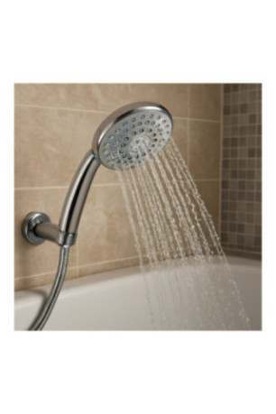 Pommeau de Douche Réglable 5 Jets Chrome - 22cm
