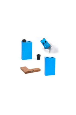 Kit de Perçage d'Angle 15 Degrés pour le Bois avec Guide Gabarit Mèches et Trous 6/8/10 mm