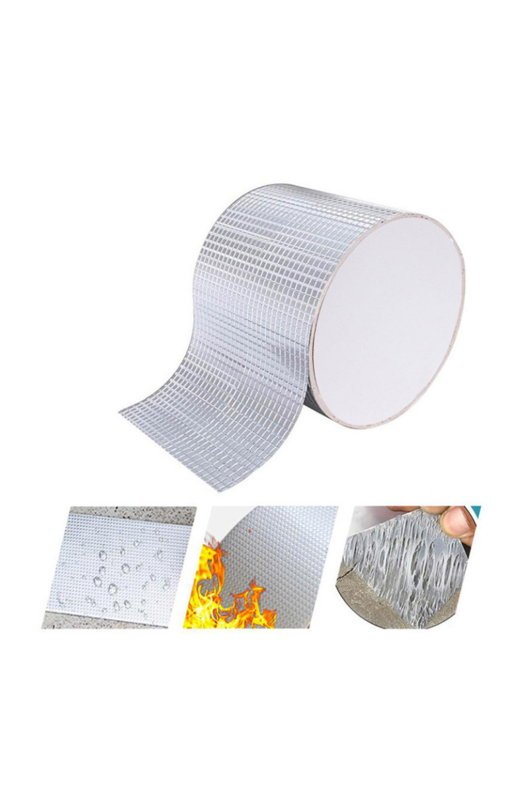 Ruban Butyle en Aluminium Ultra-Étanche pour les Fuites et Fissures - 50mm x 5M
