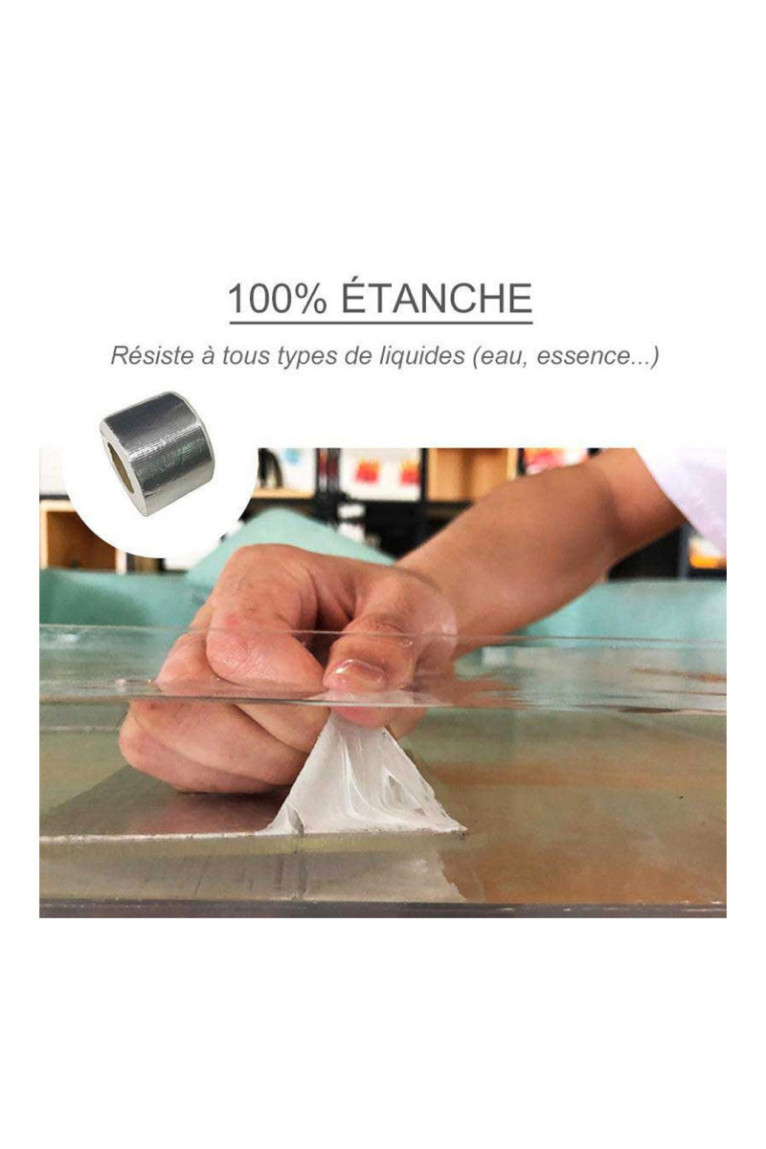 Ruban Butyle en Aluminium Ultra-Étanche pour les Fuites et Fissures - 50mm x 5M