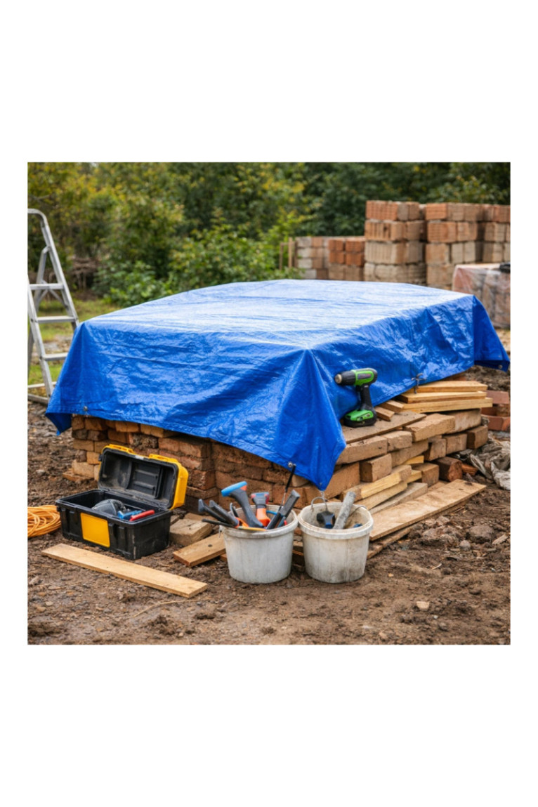 Bâche de Protection Tissée - 4 x 6m - 60 g/m²