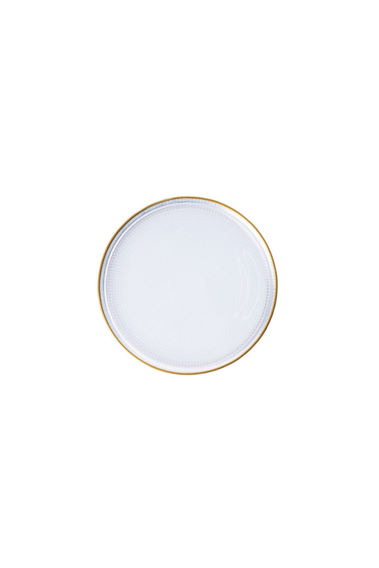 Ensemble d'assiettes à dessert (6 pièces) - Or transparent