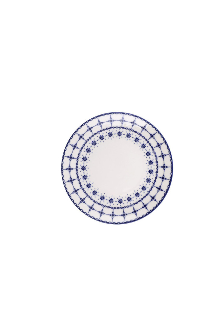Service de table (24 pièces) - Blanc/Bleu