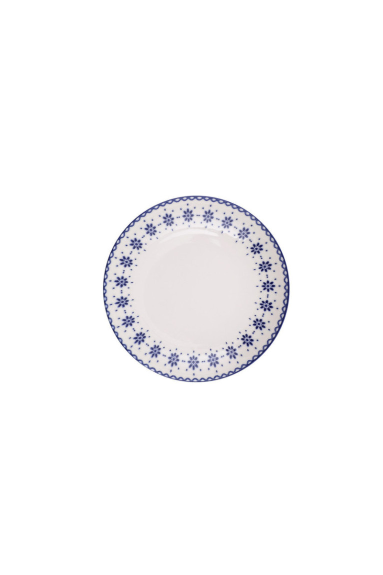 Service de table (24 pièces) - Blanc/Bleu