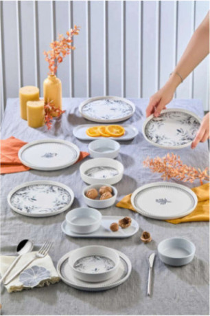Ensemble petit-déjeuner (14 pièces) - Multicolore