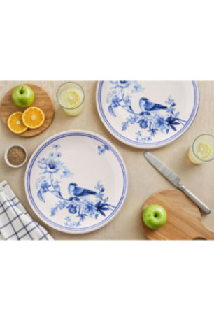 Ensemble d'assiettes de service (6 pièces) - Bleu Blanc