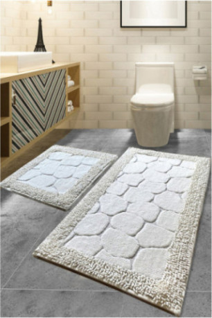 Ensemble de tapis de bain (2 pièces) - Multicolore