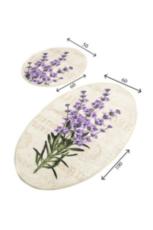 Ensemble de tapis de bain (2 pièces) - Multicolore