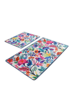 Ensemble de tapis de bain (2 pièces) - Multicolore