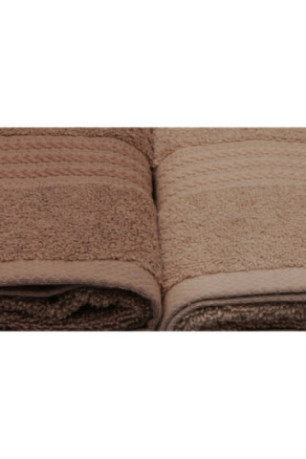 Ensemble de serviettes pour les mains (4 pièces) - Crème beige marron