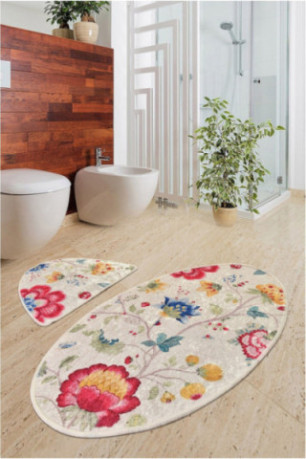 Ensemble de tapis de bain (2 pièces) - Multicolore