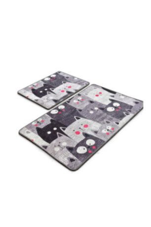 Ensemble de tapis de bain (2 pièces) - Multicolore