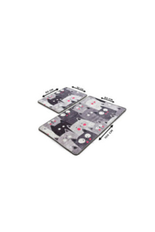 Ensemble de tapis de bain (2 pièces) - Multicolore
