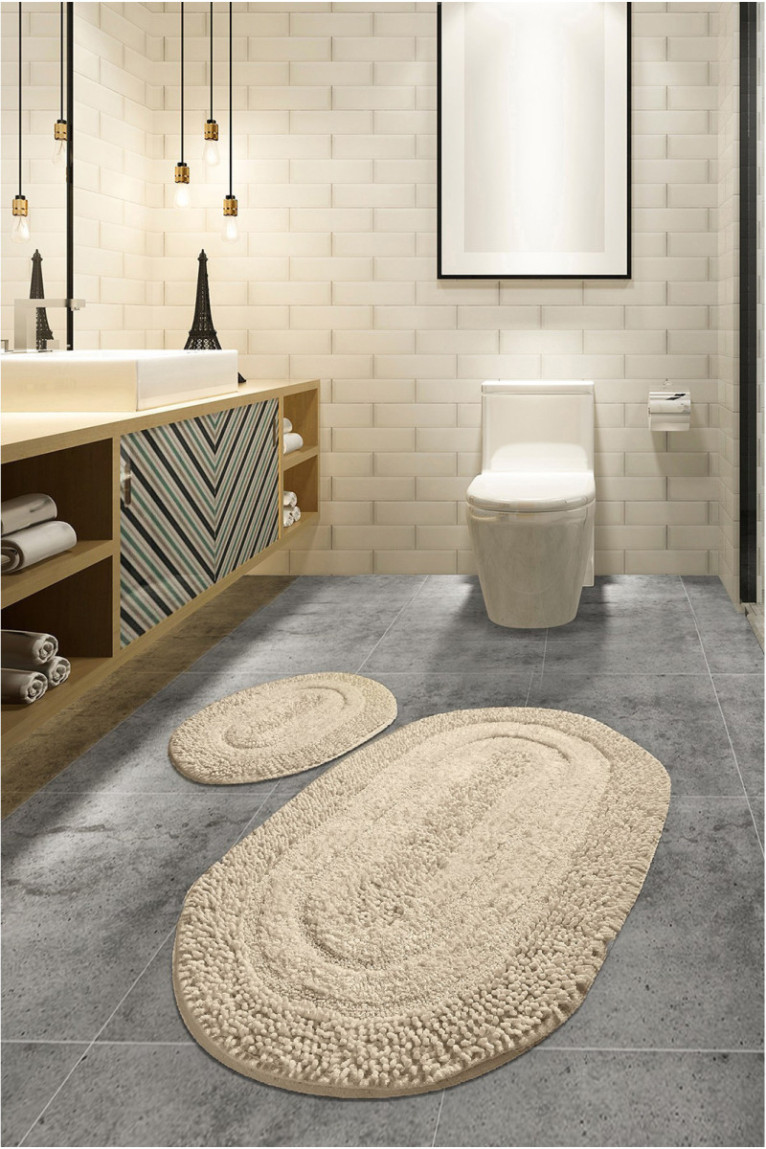 Ensemble de tapis de bain (2 pièces) - Multicolore