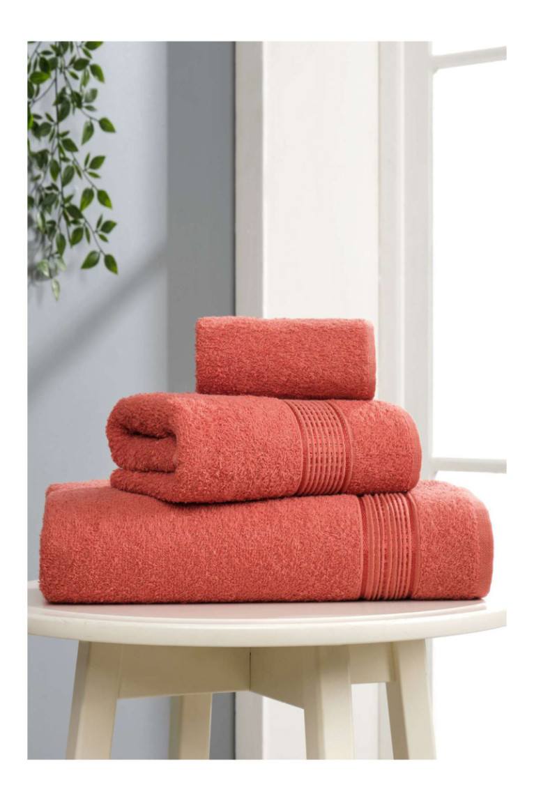 Ensemble de serviettes (3 pièces) - Tuile rouge