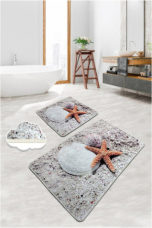 Ensemble de tapis de bain (2 pièces) - Multicolore