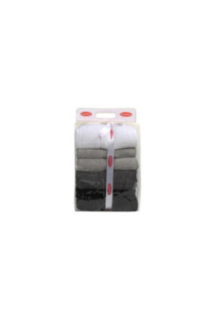 Ensemble de serviettes de bain (4 pièces) - Blanc Gris Gris foncé Noir